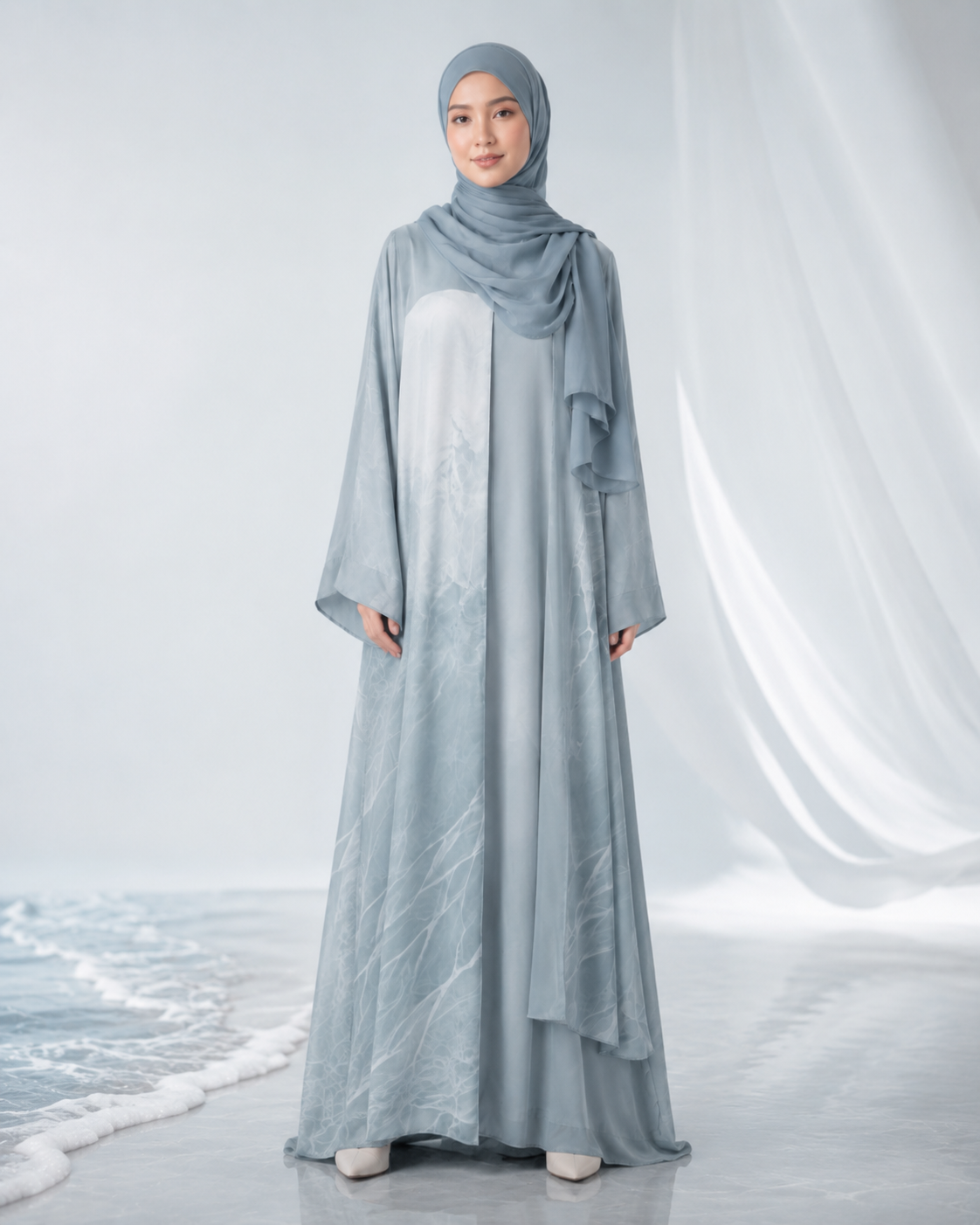 Tidal Veil Abaya